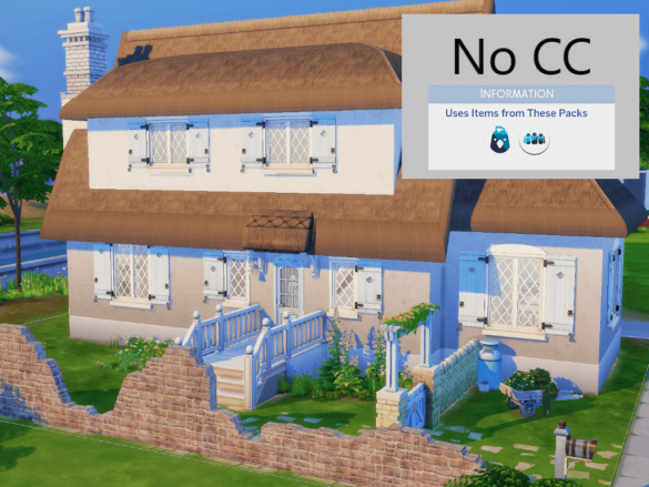 The Sims 4 STARTER: Mist of Day Cottage – No CC