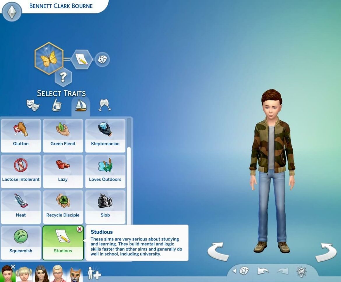 The Sims 4 Studious Trait