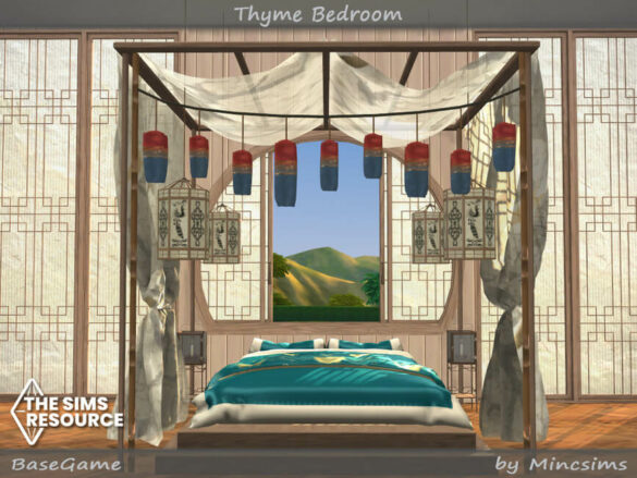 The Sims 4 Thyme Bedroom by Mincsims