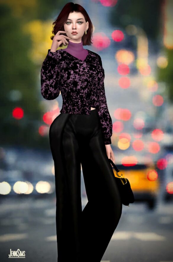 The Sims 4 TOP SWEATER at Jenni Sims