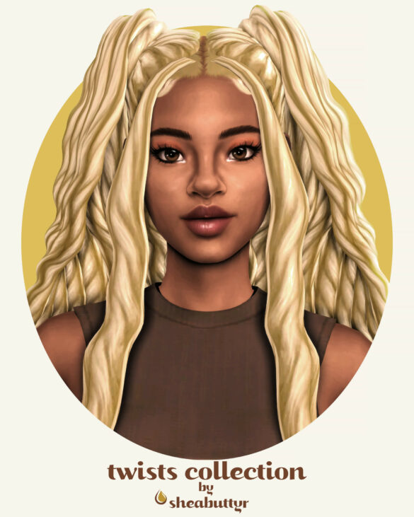 The Sims 4 twists collection Maxis Match Female Hair