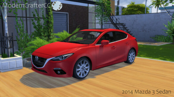 The Sims 4 2014 Mazda 3 Sedan at Modern Crafter CC
