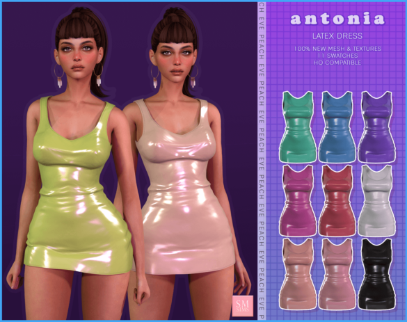 The Sims 4 antonia latex dress