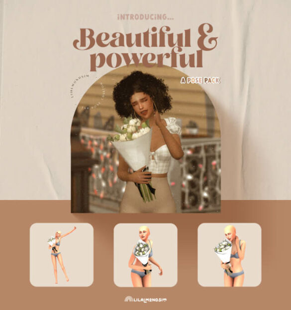 The Sims 4 beautiful powerful pose pack