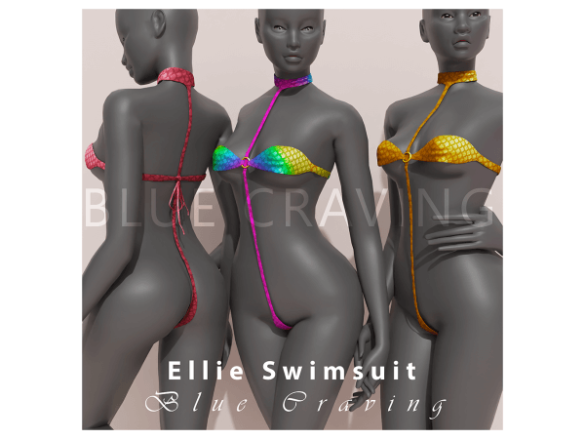 The Sims 4 Blue Craving – Ellie Swimsuit