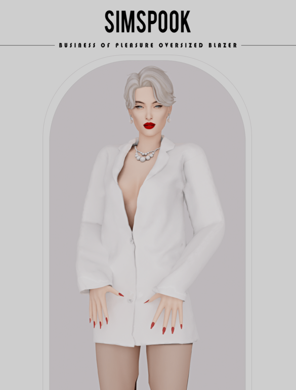 The Sims 4 business or pleasure oversized blazer