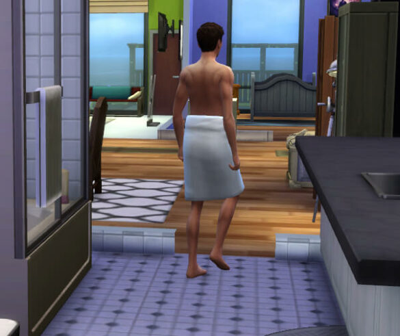 The Sims 4 Change Into Towel Everywhere