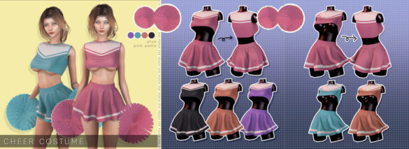 The Sims 4 Cheer Costume