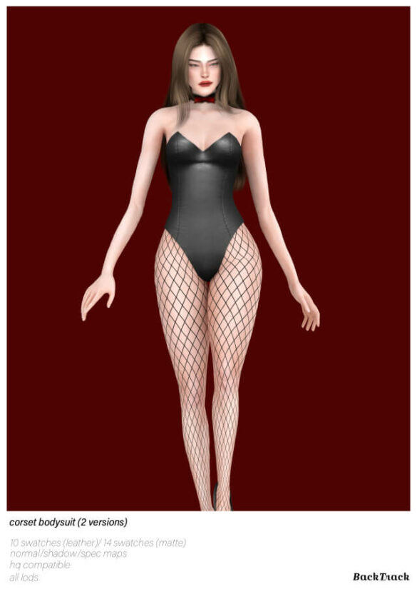 The Sims 4 corset bodysuit 2
