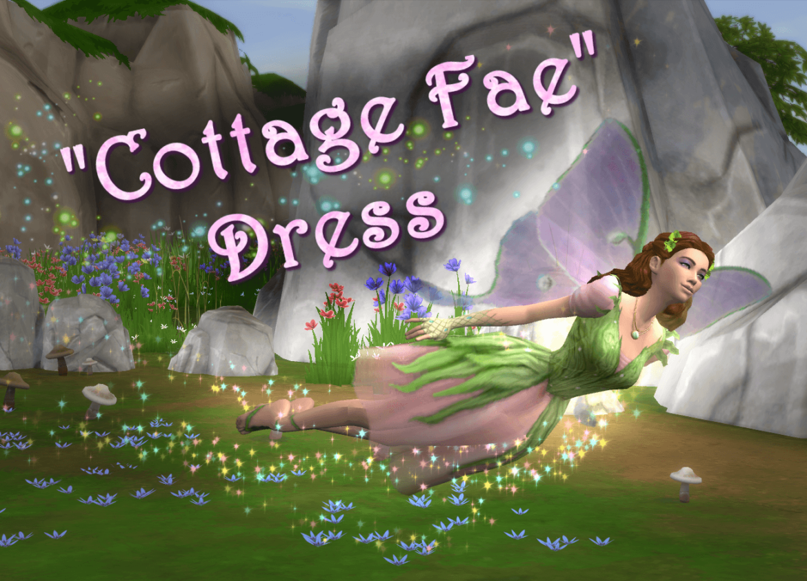 The Sims 4 cottage fae dress