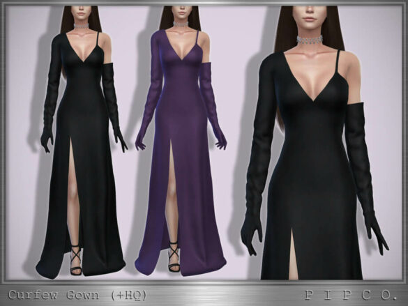 The Sims 4 Curfew Gown by Pipco