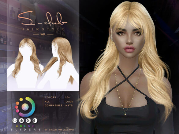 Curly long hair – Scarlet by S-Club at TSR