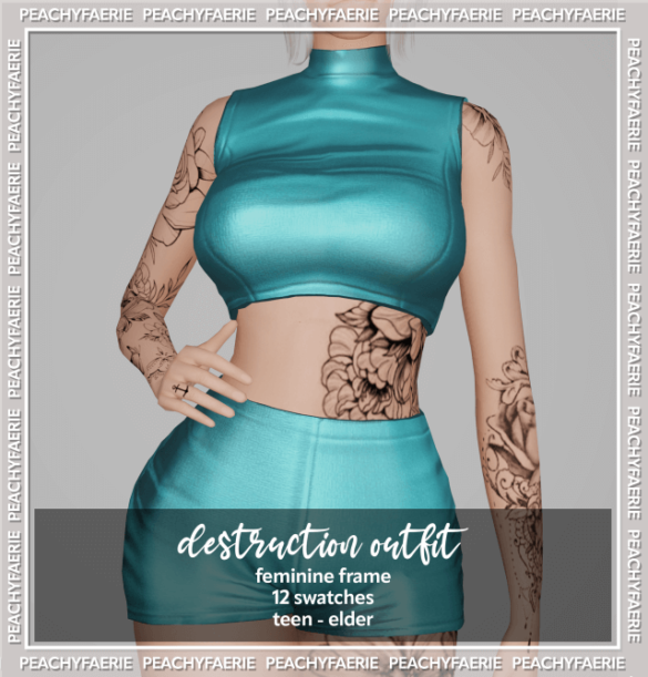 The Sims 4 destruction outfit