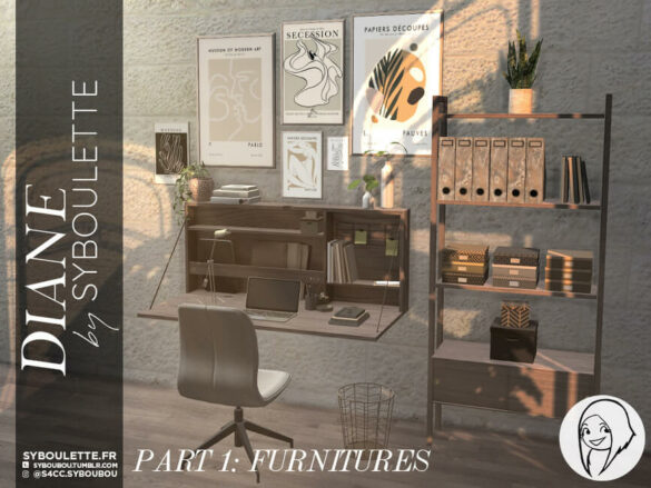 Diane set – Part 1: Furnitures by Syboubou