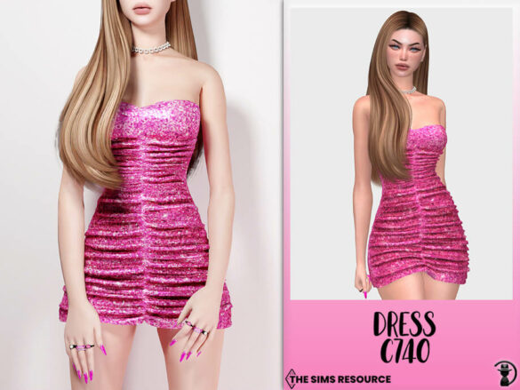 The Sims 4 Dress C740 by turksimmer