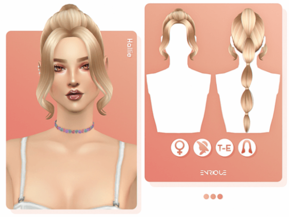 The Sims 4 [EnriqueS4] Hallie Hairstyle