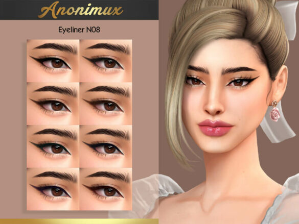 The Sims 4 Eyeliner N08 by Anonimux Simmer