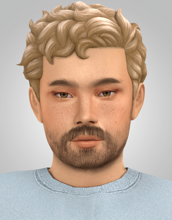 The Sims 4 fabio hair base game compatible male hair