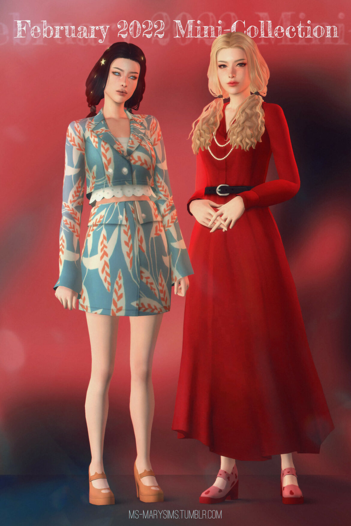 The Sims 4 february 2022 mini collection 13 items hair
