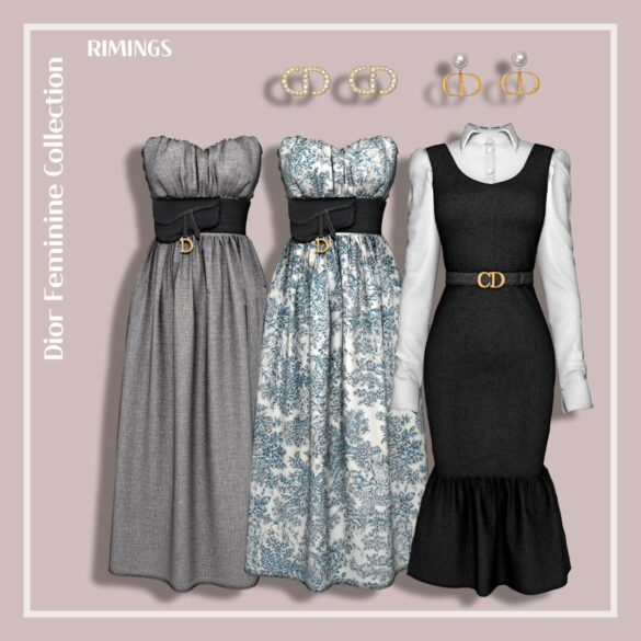 The Sims 4 FEMININE COLLECTION at RIMINGs