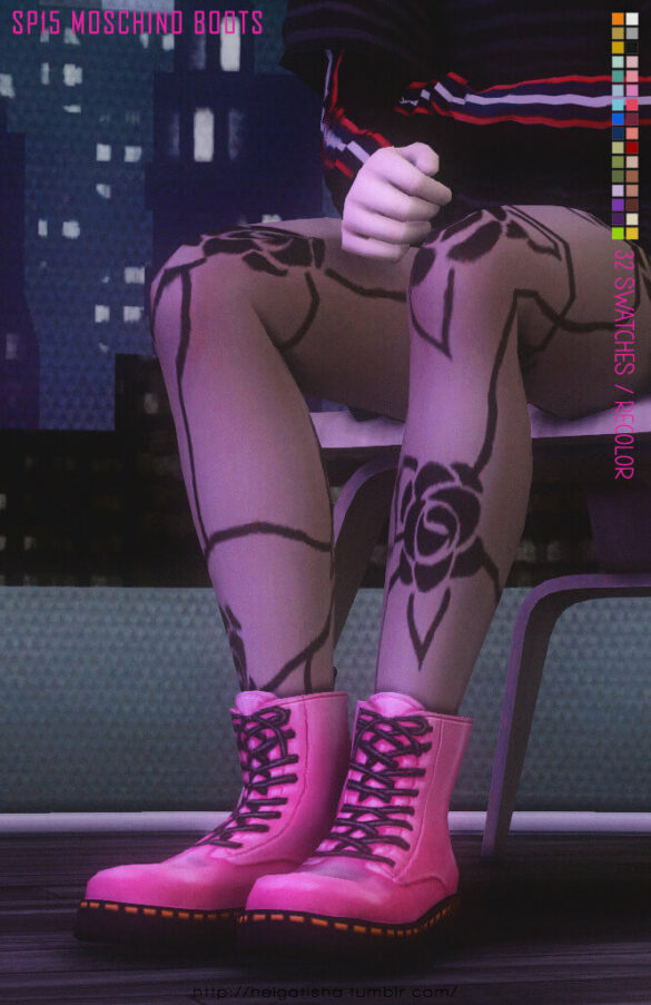 helgatisha recolor sp15 moschino boots download