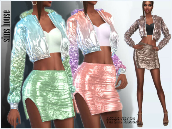 The Sims 4 Holographic laser skirt by Sims House