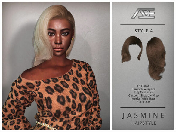 The Sims 4 Jasmine / Style 4 (Hairstyle) by Ade_Darma