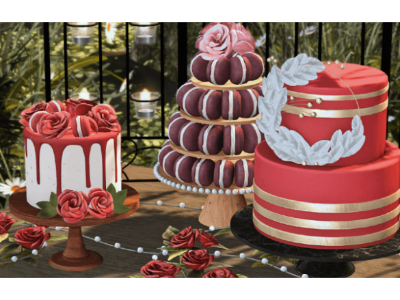 [KHD] Sweetheart Cake Set by Kerrigan House Designs