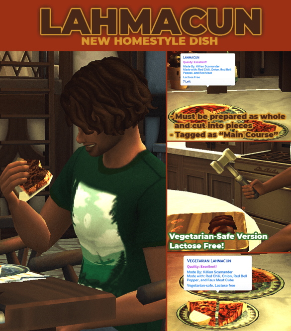 The Sims 4 Lahmacun – New Custom Recipe