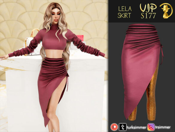 The Sims 4 Lela Skirt S177 by turksimmer