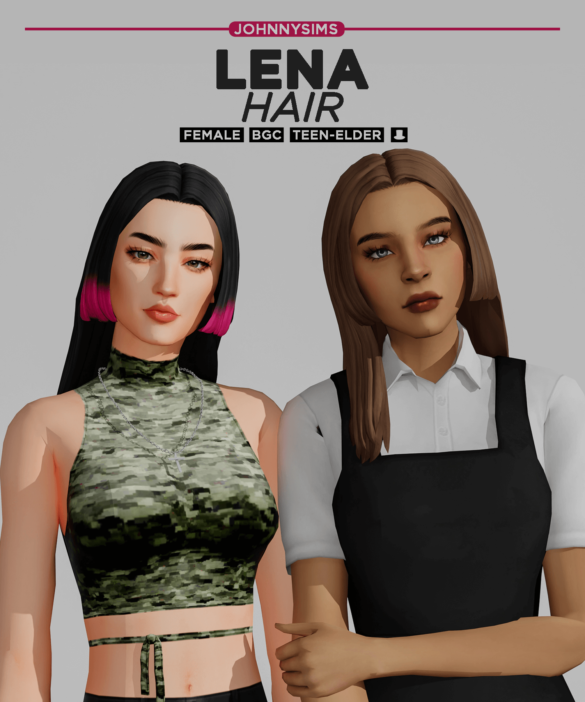 lena hair info base game compatible 2 versions