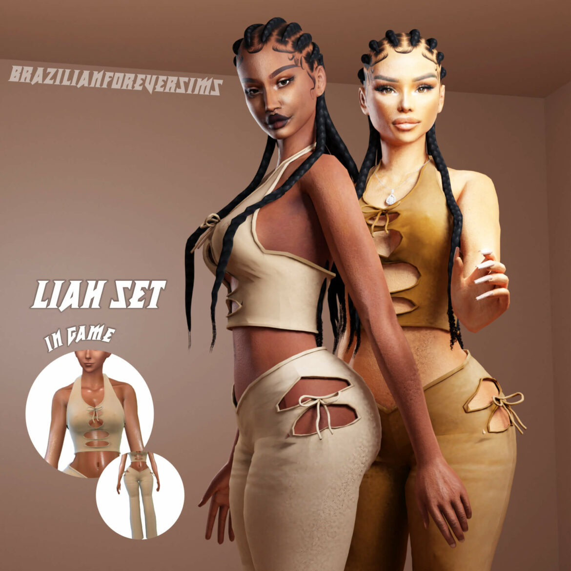 The Sims 4 liah set 100 new meshes