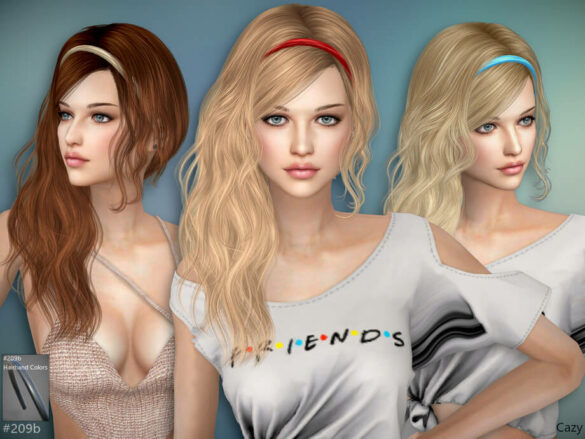 The Sims 4 Lily – Female Hair Set by Cazy