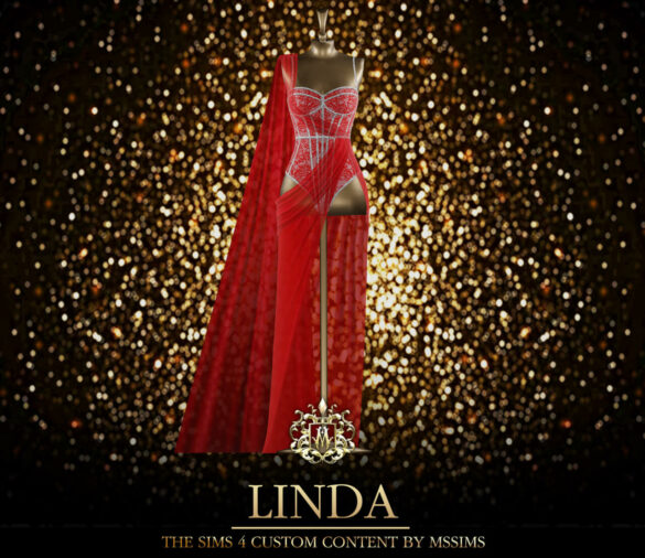 The Sims 4 LINDA GOWN at MSSIMS
