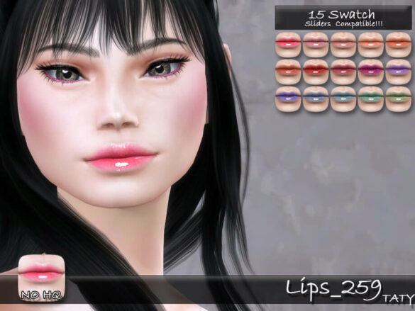 The Sims 4 Lips 259 by tatygagg at TSR