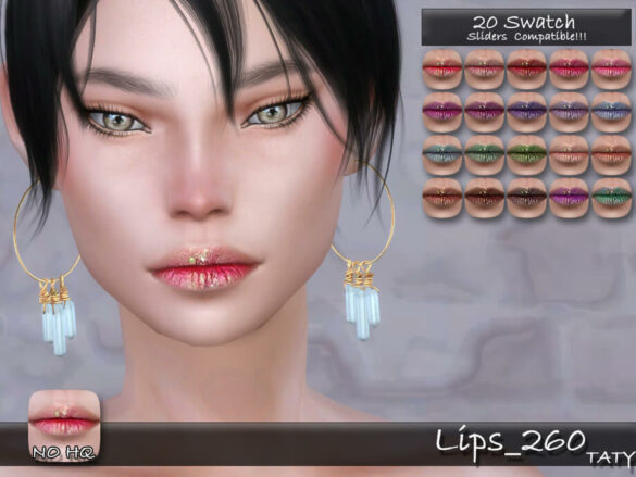 The Sims 4 Lips 260 by tatygagg