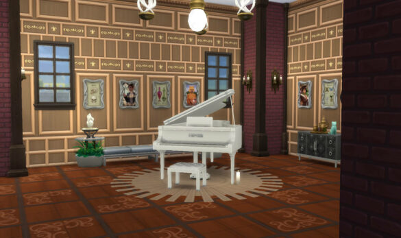 The Sims 4 little dicas grander piano in academia