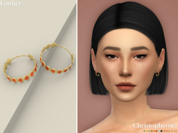 The Sims 4 Lowkey Earrings by christopher067
