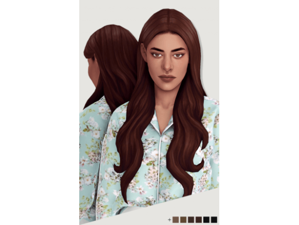 The Sims 4 @luutzi | Vilna | female hair (in 4 versions)