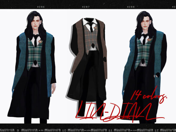 The Sims 4 Man’s coat by LIN_DIAN