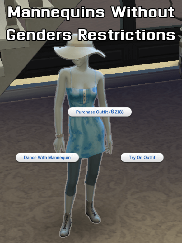 The Sims 4 Mannequins Without Genders Restrictions