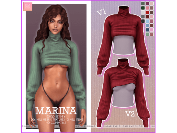 Marina Crop Jersey