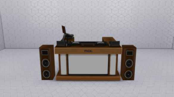 The Sims 4 mcx dj booth woody wood