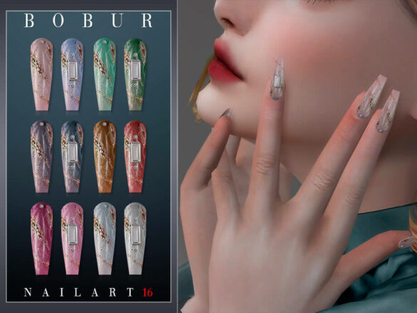 The Sims 4 Nails 16 by Bobur3