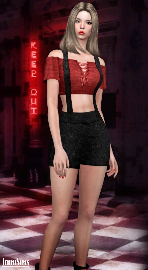 The Sims 4 Overall Shorts by Jenni Sims