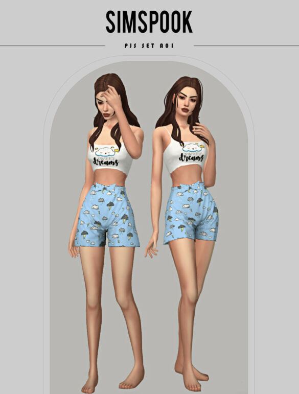 The Sims 4 pjs set a01
