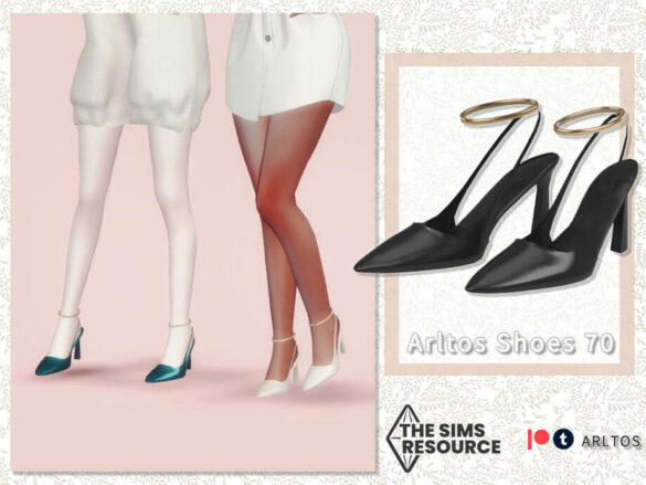 The Sims 4 Pointed Simple High Heels 70 by Arltos