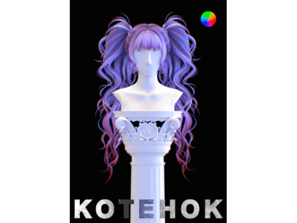 The Sims 4 Purin Hair by kotehoksims