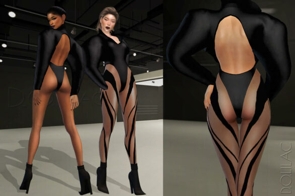 The Sims 4 rare mugler bodysuit set