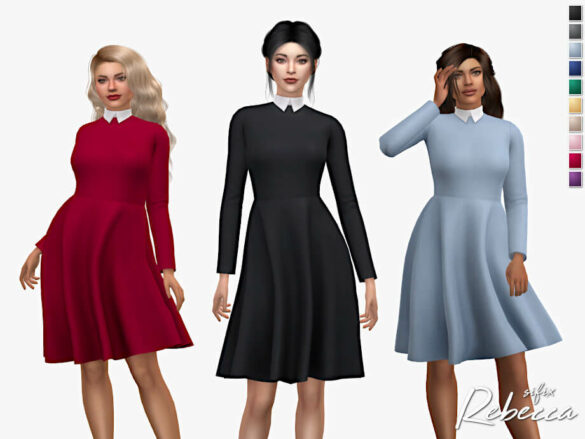 The Sims 4 Rebecca Dress by Sifix at TSR